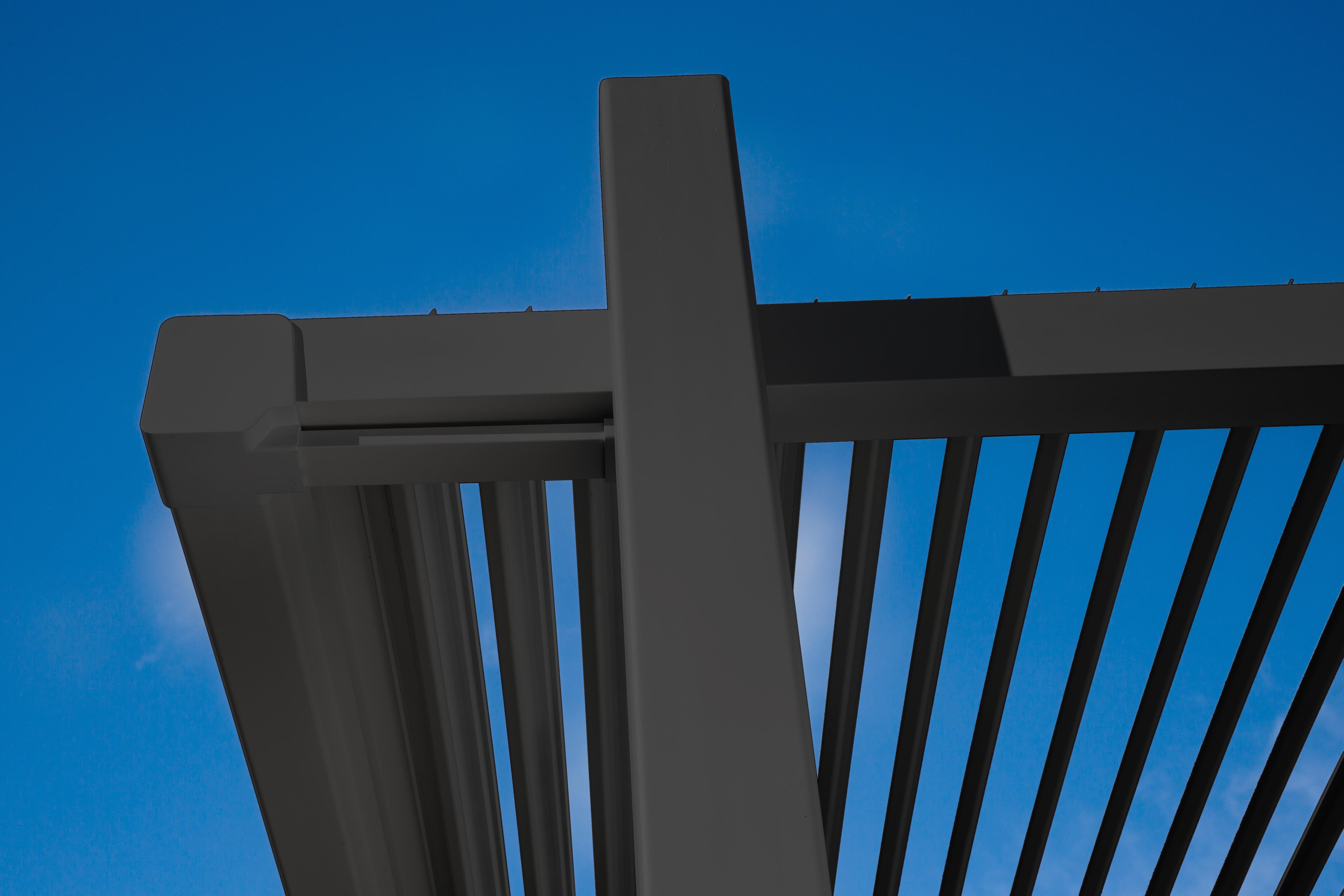Pérgola de alumínio NATERIAL PERSEA ANTRACITE 3,2X3,6M - 8