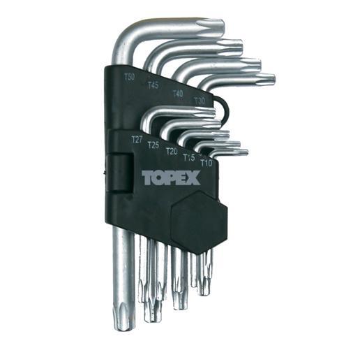 Zestaw kluczy Torx, 9 szt.