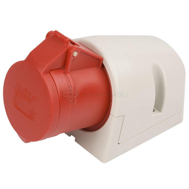 Gniazdo siłowe, stałe 32A 3P+N+Z 400V IP44 PCE