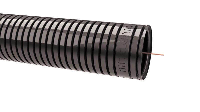 Rura karbowana RKGS 750N z pilotem 16/11mm UV czarna 25m + pilot - 2