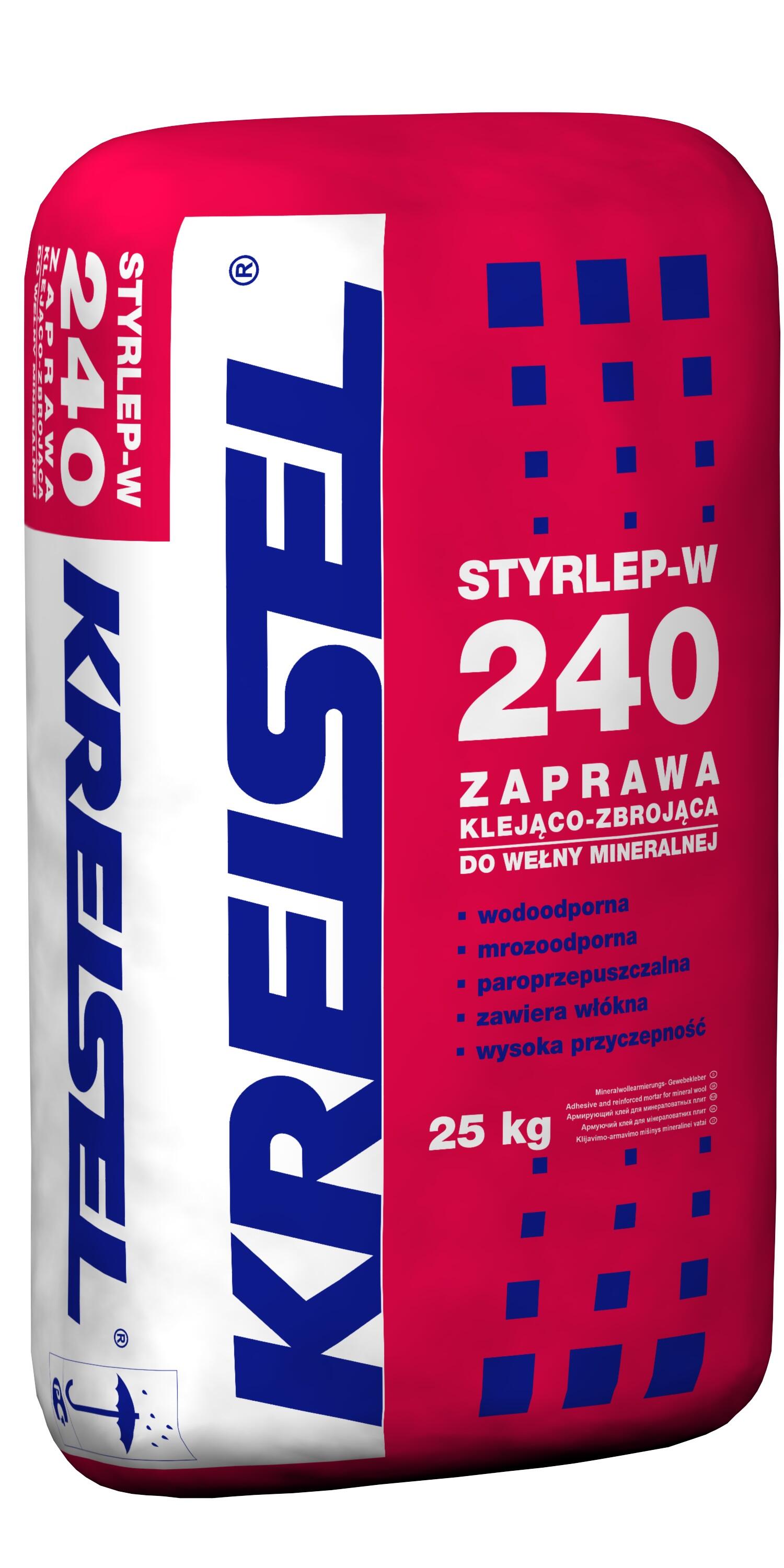 Zaprawa klejąco-zbrojąca do wełny mineralnej Kreisel Styrlep-W 240 25 kg - 2