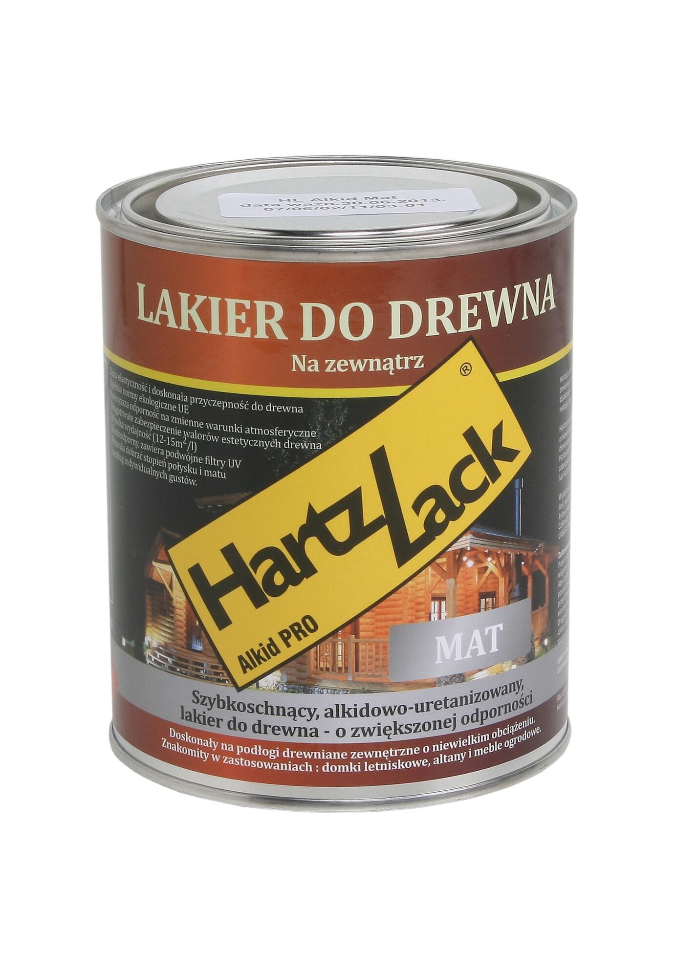 Lakier HartzLack Alkid Pro mat 0,75l