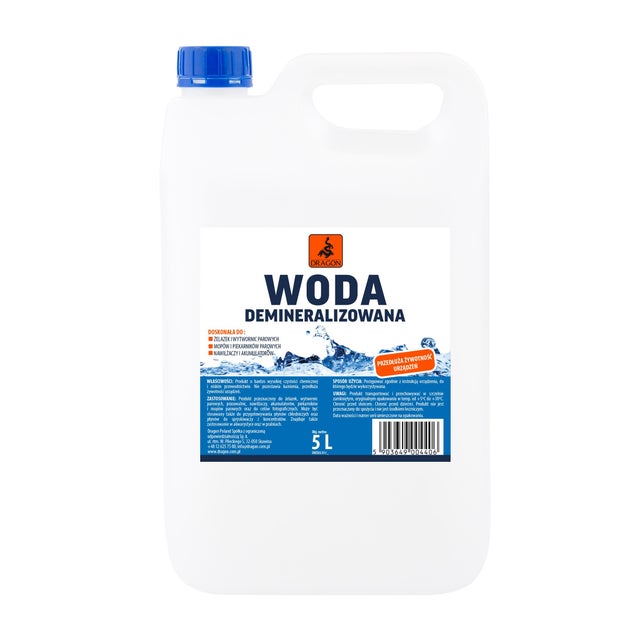Woda demineralizowana Dragon 5l