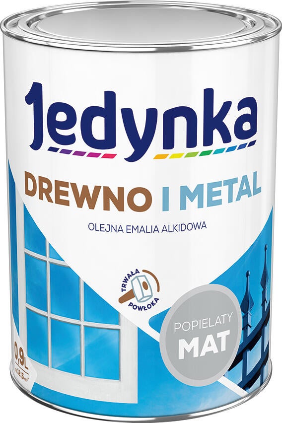 Emalia alkidowa Jedynka popielaty 0,9l