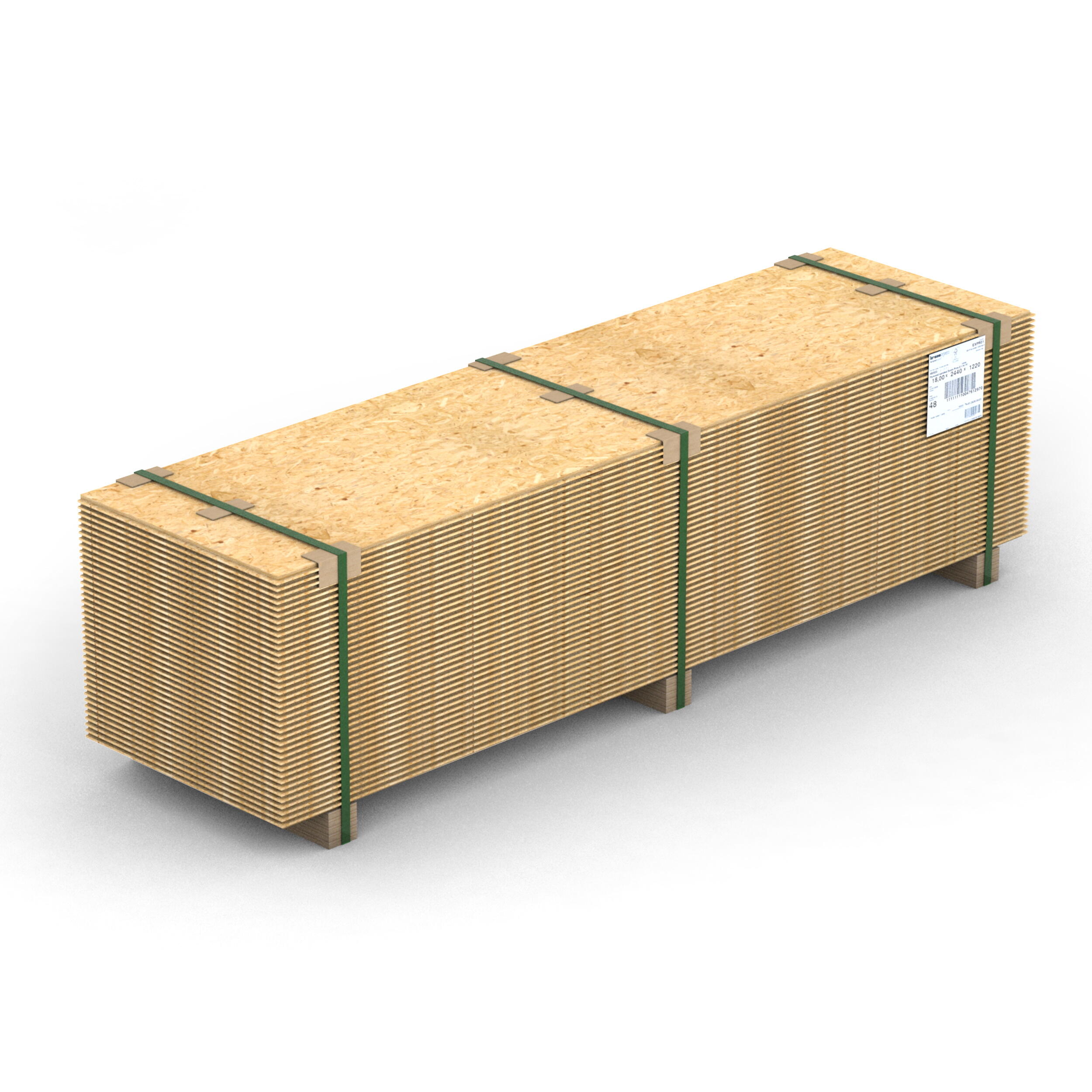 Płyta OSB-3, frezowana 4-stronnie wym. 2500x625x18 mm, pióro - wpust - 2