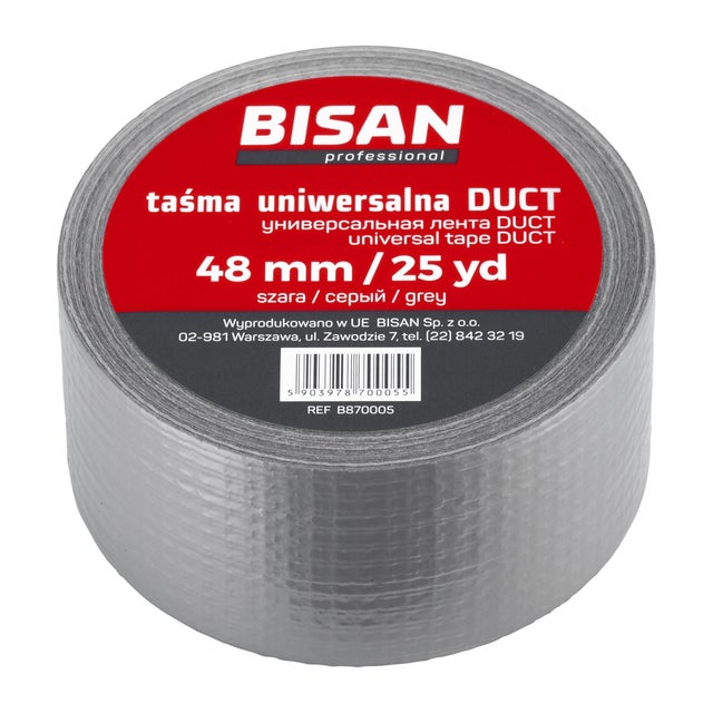 Taśma izolacyjna uniwersalna Duct 48 mm/25 mb, szara
