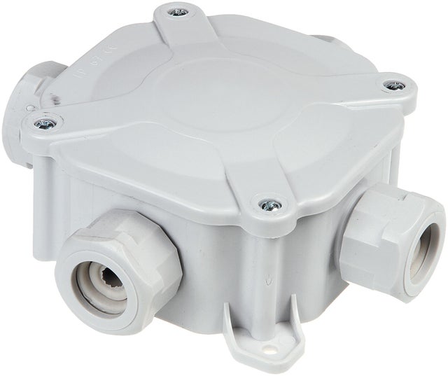 Puszka hermetyczna IP56 4xPG16 100x100x50mm z dławnicami