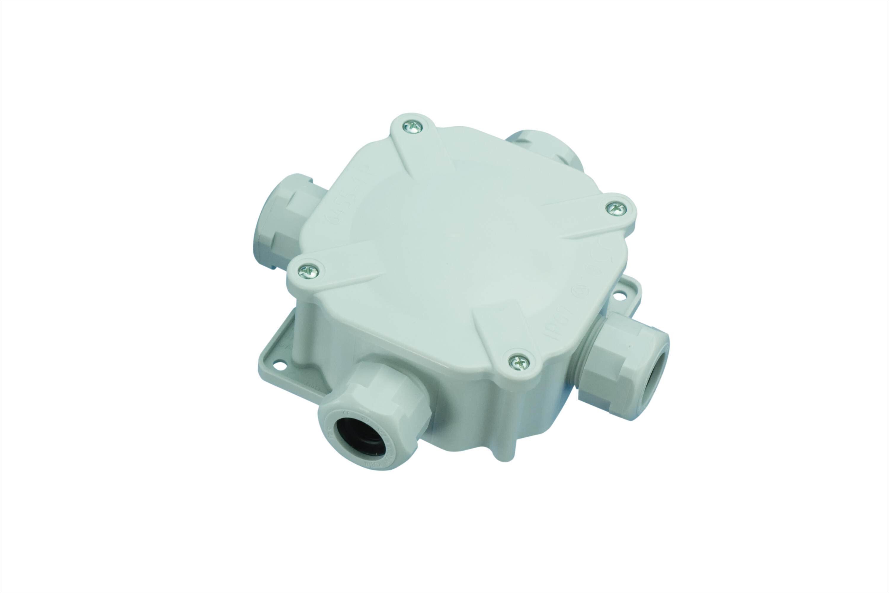 Puszka hermetyczna IP56 4xPG16 100x100x50mm z dławnicami - 2