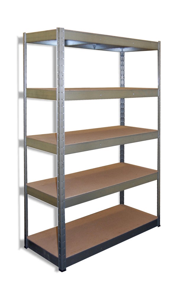 Regał magazynowy Stocker wym. 180x120x45 cm, 5 półek, nośność 250 kg