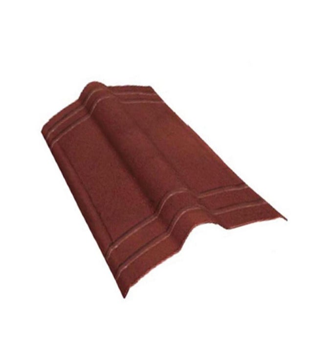 Gąsior kalenicowy Onduline, czerwony wym. 1,00x0,48 m, zakład 12 cm, waga 1,2 kg