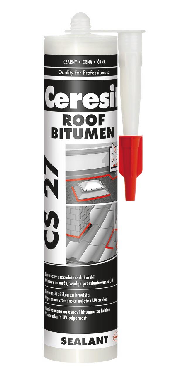 Silikon dekarski bitumiczny Ceresit CS27 czarny 280ml