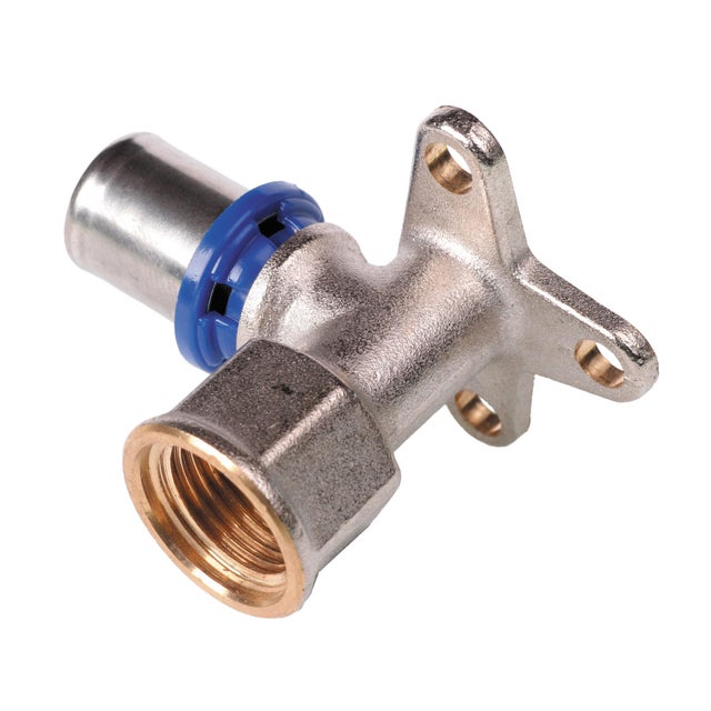 Pex Kolano zaciskowe naścienne 16 mm x 1/2