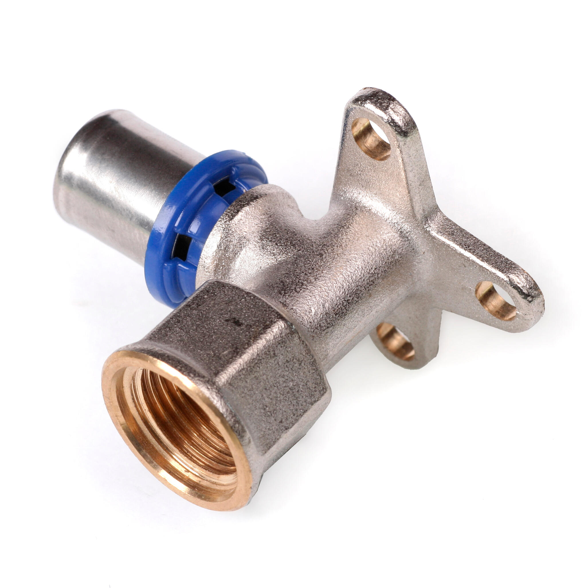 Pex Kolano zaciskowe naścienne 16 mm x 1/2