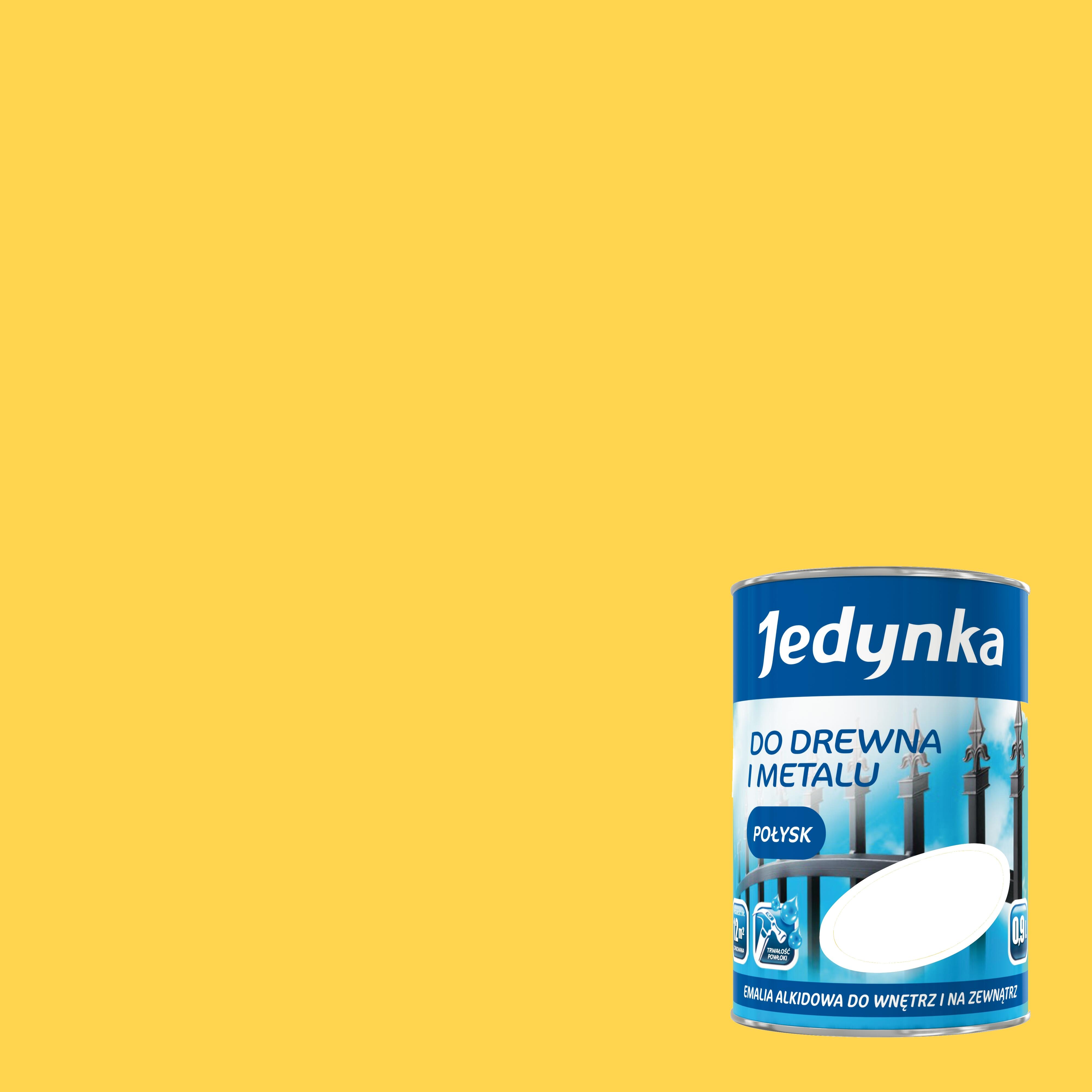 Emalia alkidowa Jedynka żółty 0,9l - 2