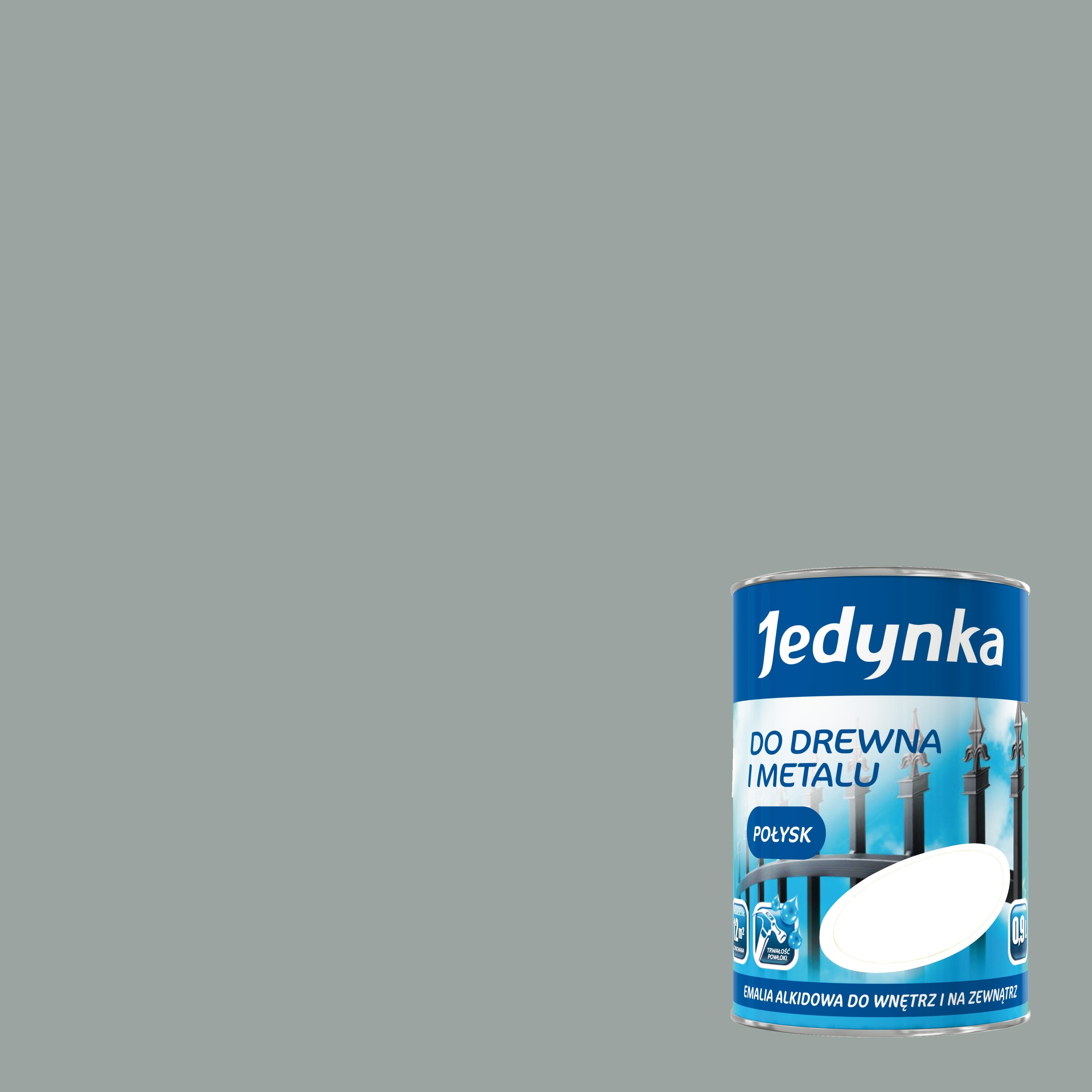 Emalia alkidowa Jedynka popielaty 0,9l - 2