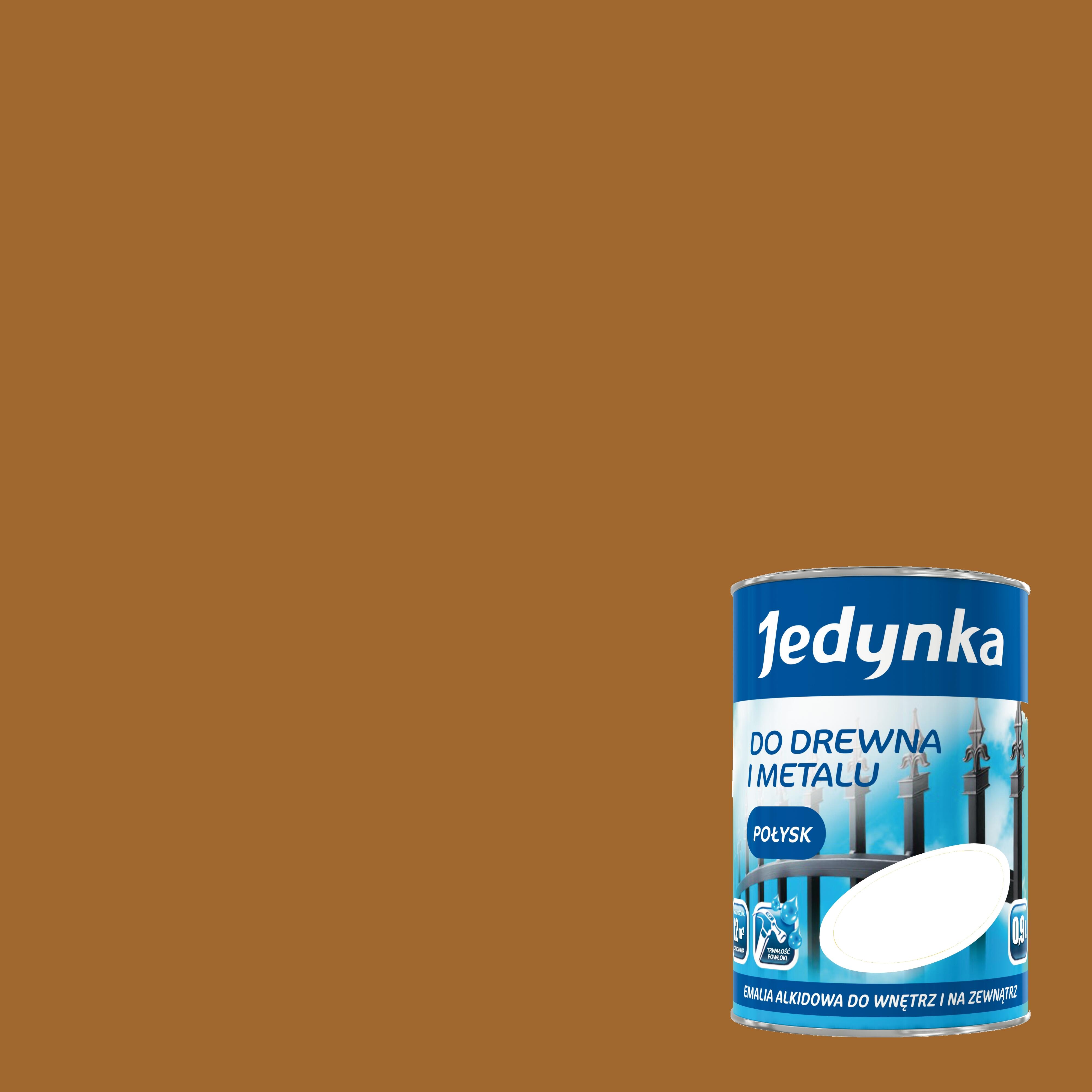 Emalia alkidowa Jedynka orzech jasny 0,9l - 2