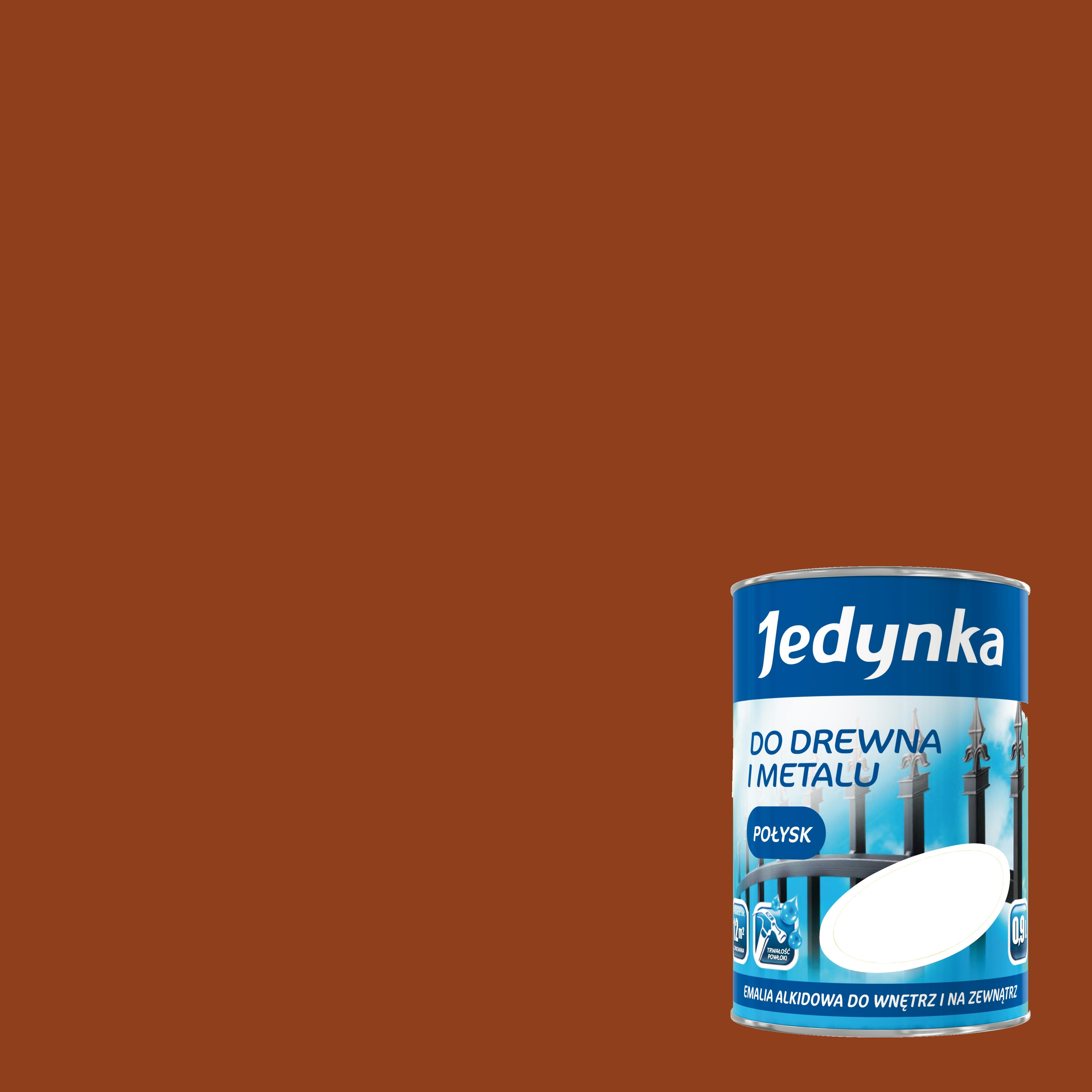 Emalia alkidowa Jedynka orzech średni 0,9l - 2