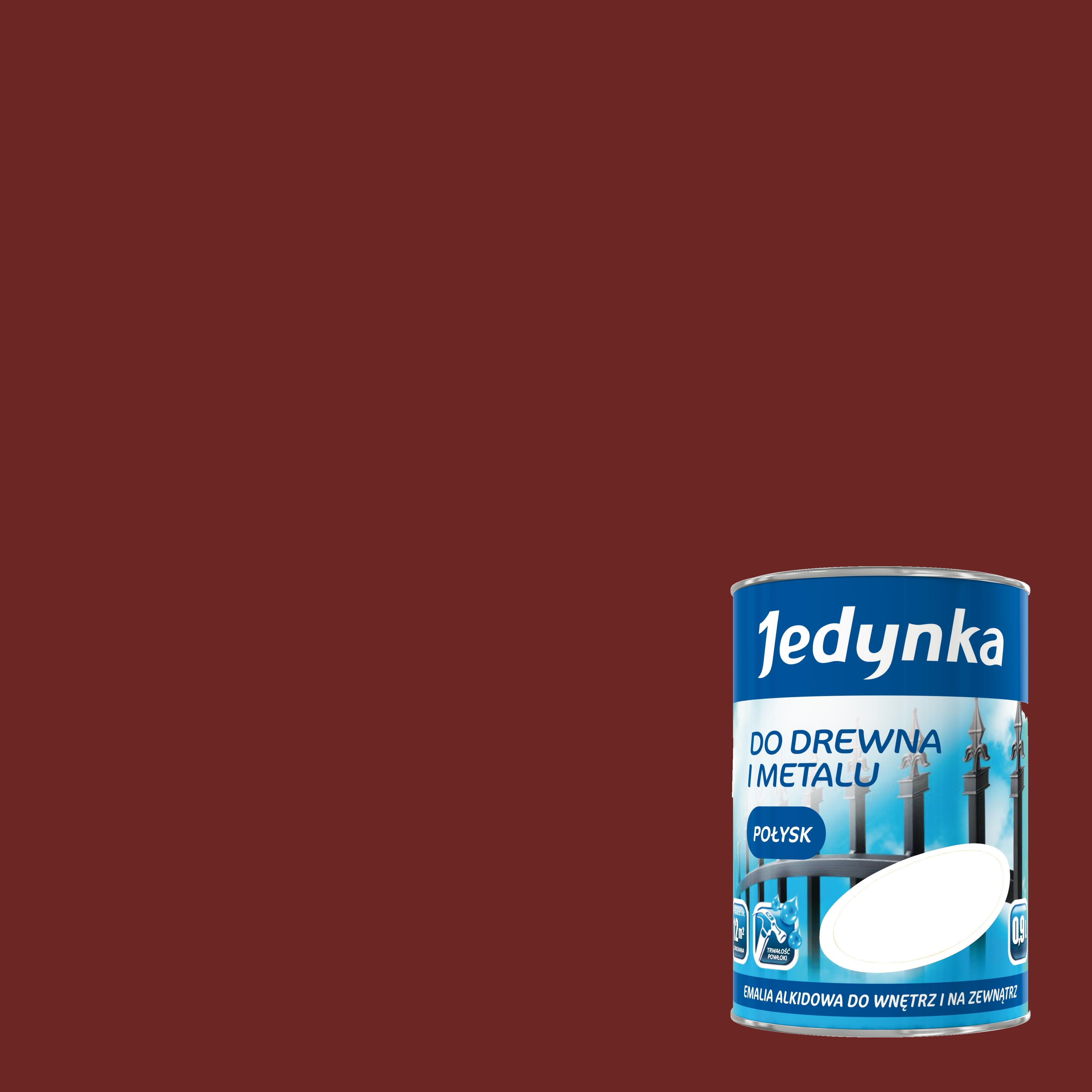 Emalia alkidowa Jedynka mahoń 0,9l - 2