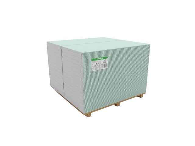 Płyta gipsowo-kartonowa impregnowana Norgips 600x1200x12,5 mm GKBI typ H2