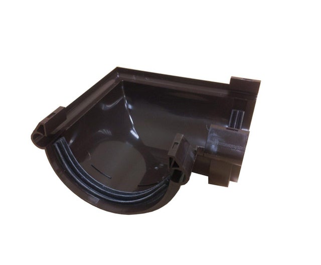 Łącznik kątowy uniwersalny G125, brązowy PVC Scala Plastics