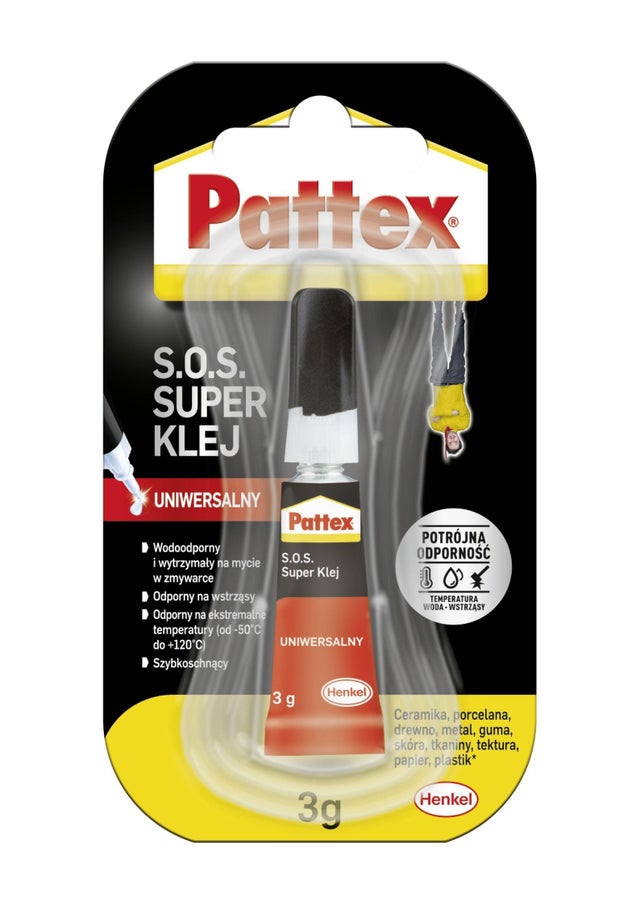 Klej do plastiku Pattex S.O.S Super Klej Standard 3g