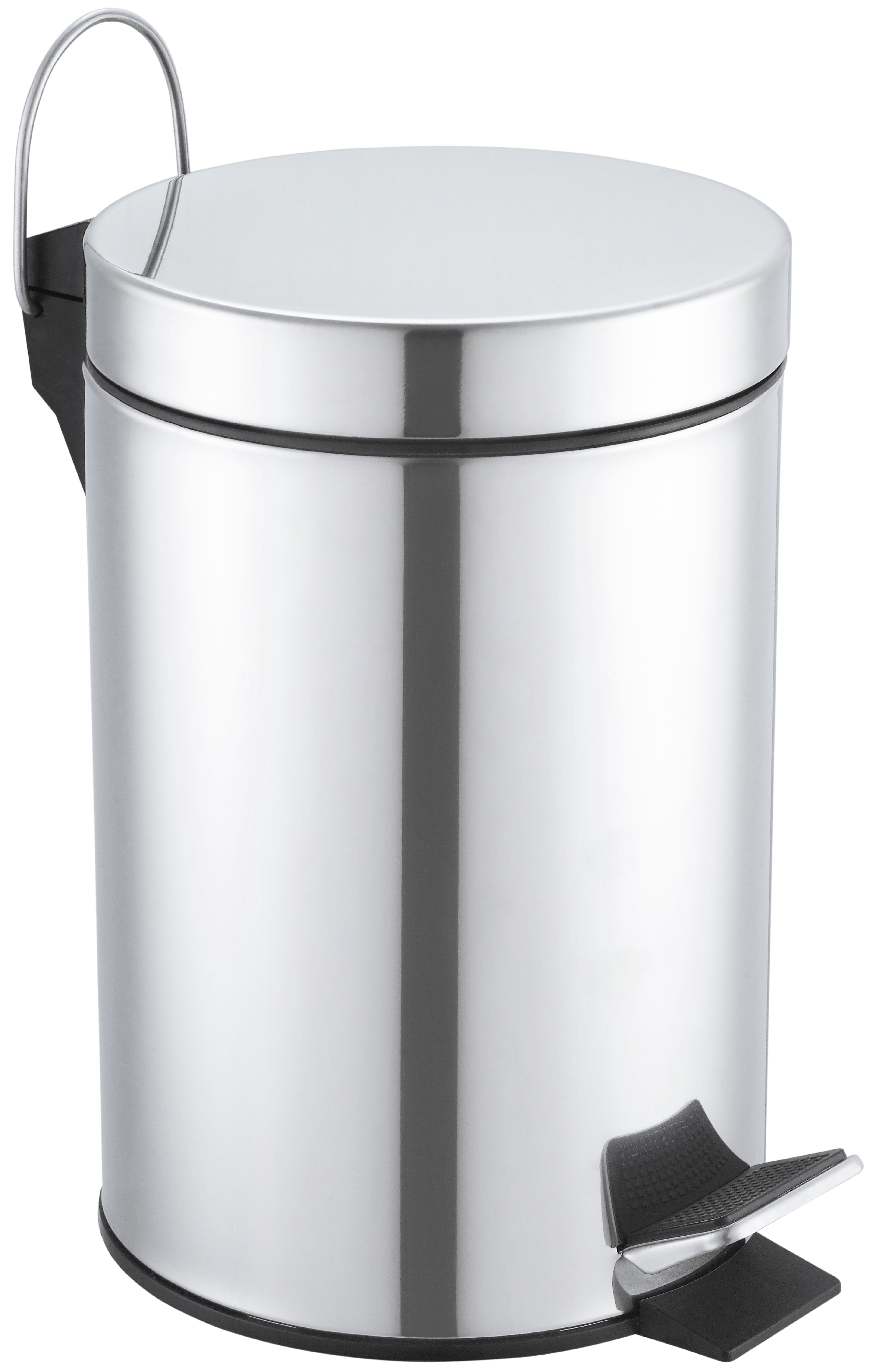 Balde de casa de banho 16,8x25,8x16,8 cm cinzento brilhante 3 lt Sensea Urban - 2