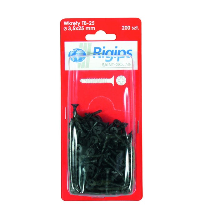 Wkręty samowiercące TB 3.5x25 mm 200 szt Rigips