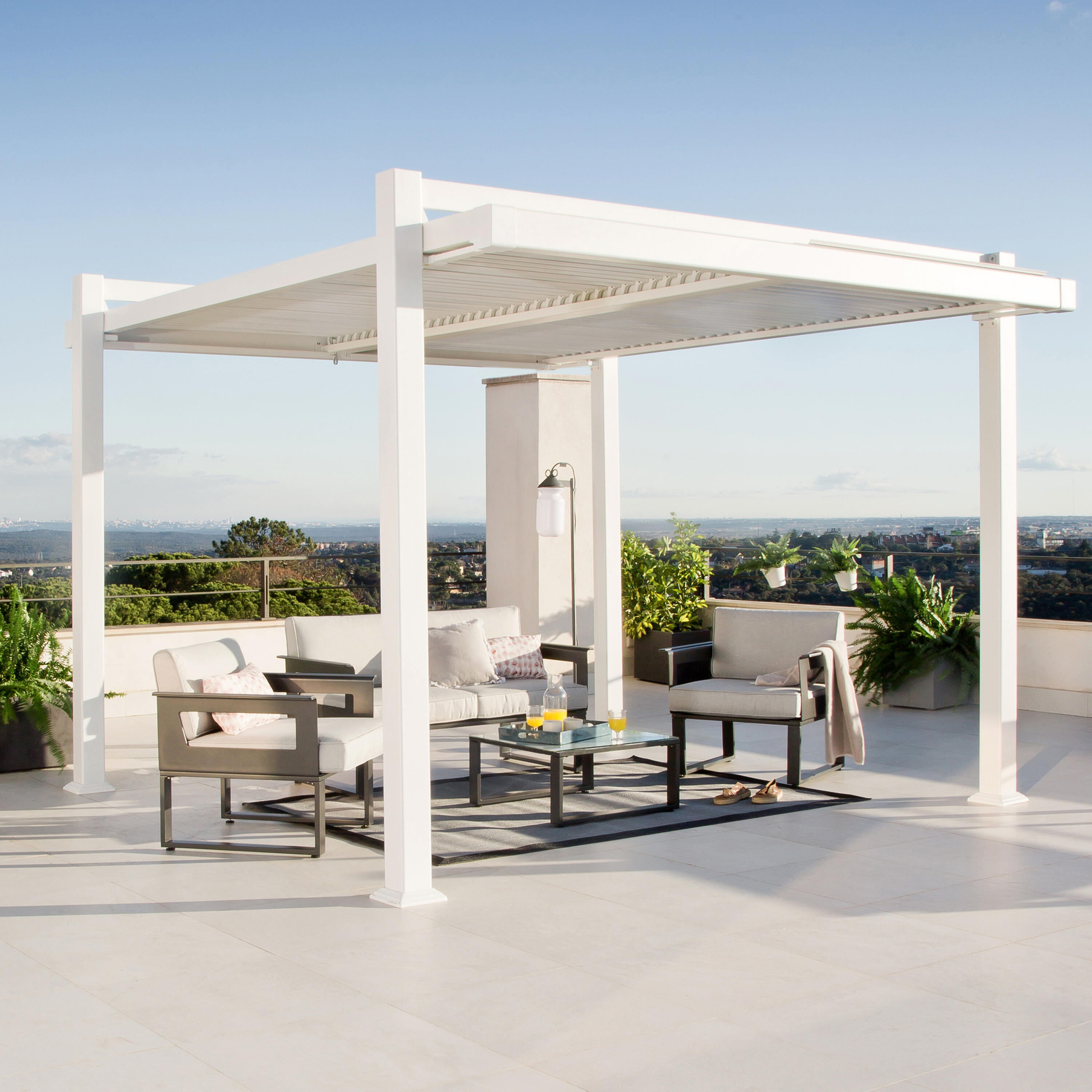 Conjunto jardim relax mesa e cadeira alumínio cinzento Odyssea Naterial - 20