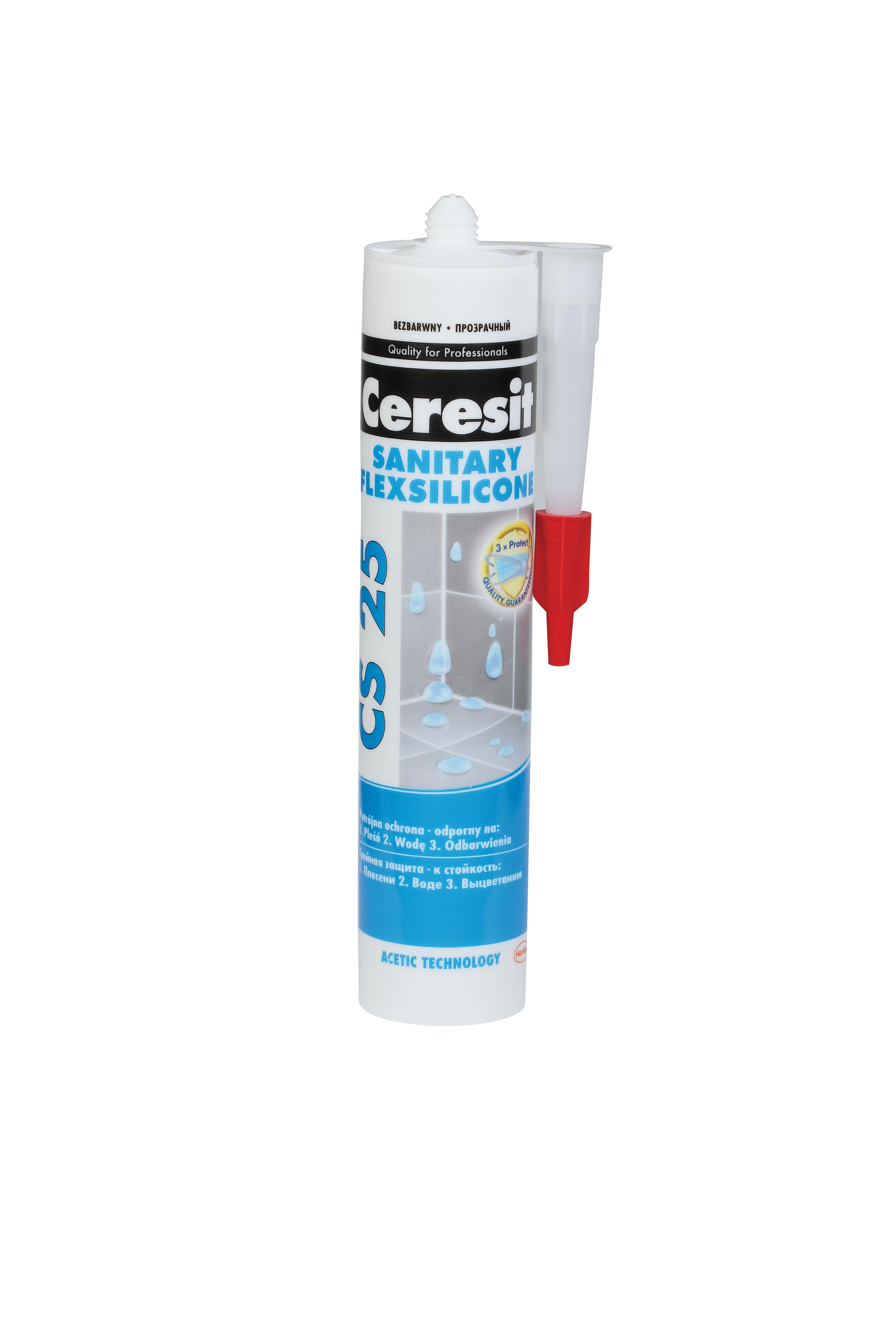 Silikon sanitarny CS25 bezbarwny 280 ml - 2