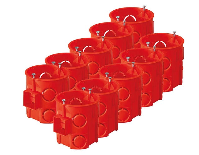Puszka podtynkowa PK60 PRO głęboka łączona z wkrętami Ø 60mm 10szt