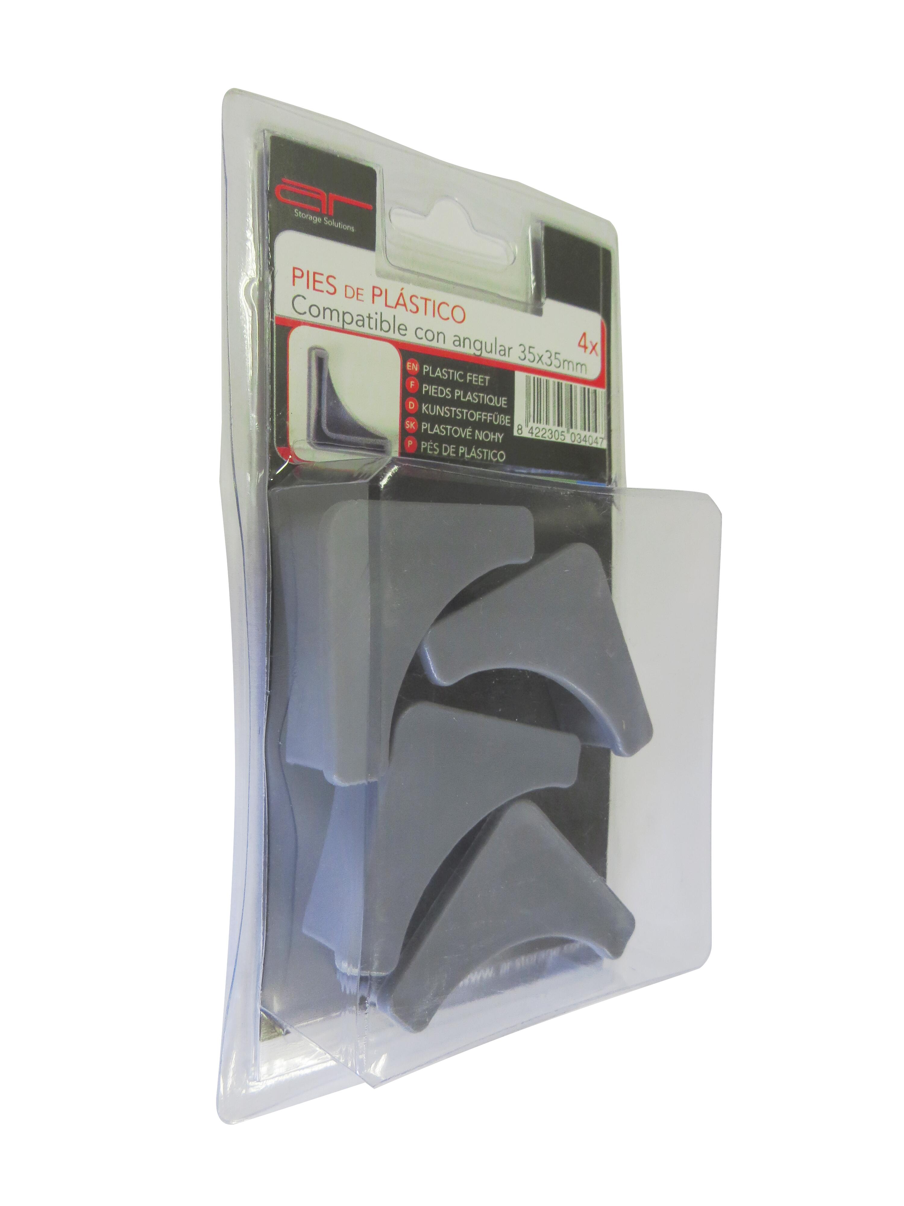 Nóżki plastikowe do regału 3.5x3.5 cm 4 szt. - 2