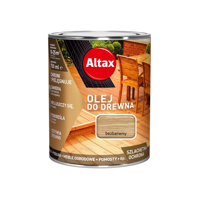 Olej do drewna Altax bezbarwny 0,75l