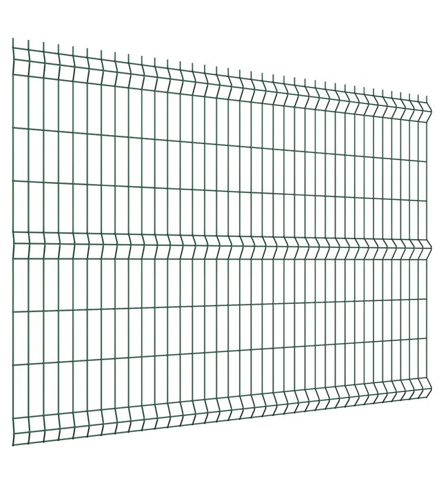 Panel ogrodzeniowy 3D zielony, 152x250 cm, oczko 50x200 mm, drut 4 mm