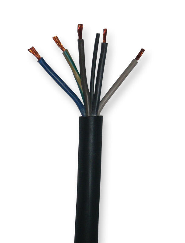 Przewód gumowy H05RR-F(OW-żo) 5x2,5mm2 1m