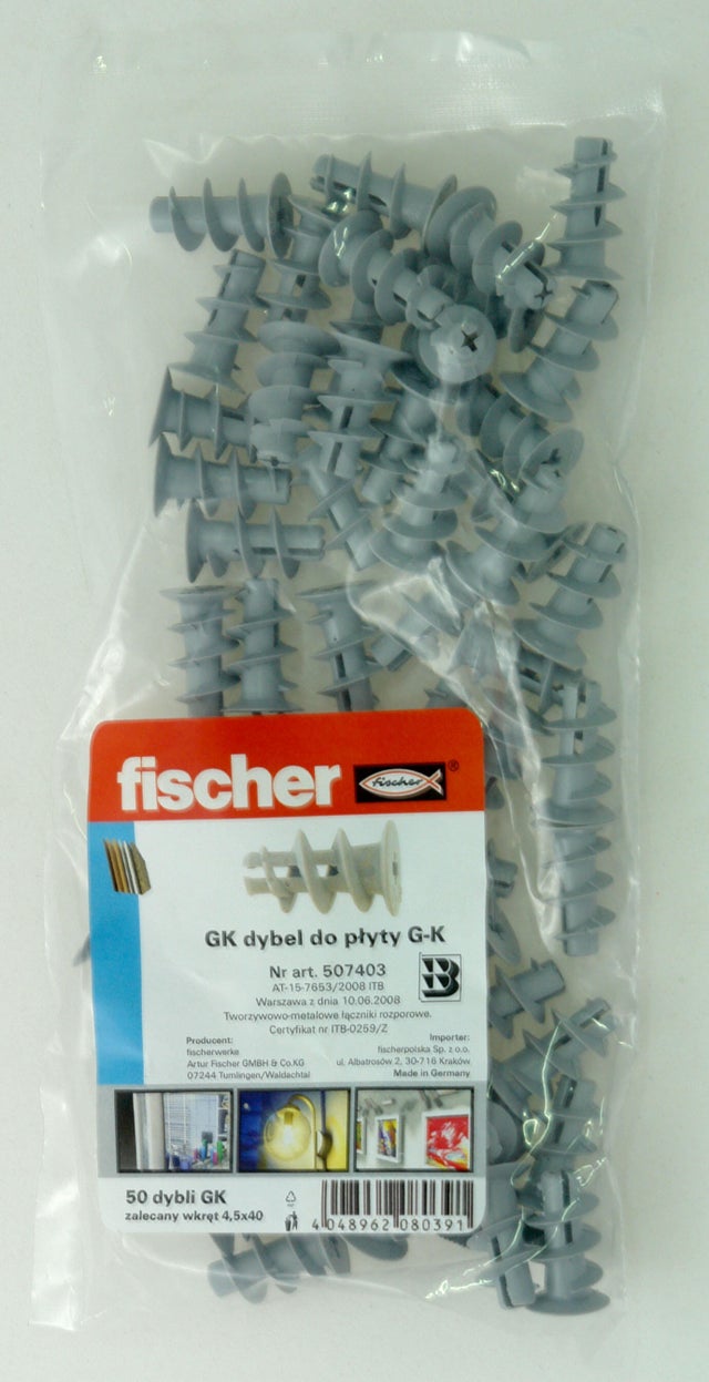 Kołek do płyt g-k 22 mm (50 szt.)