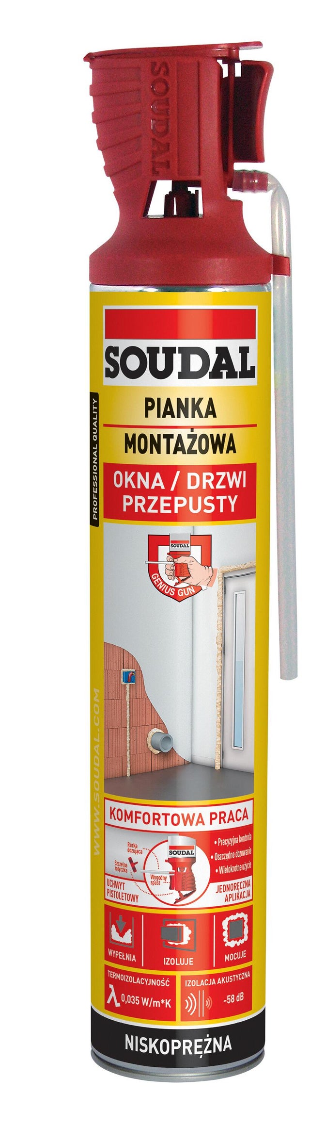 Piana wężykowa Soudal 750ml