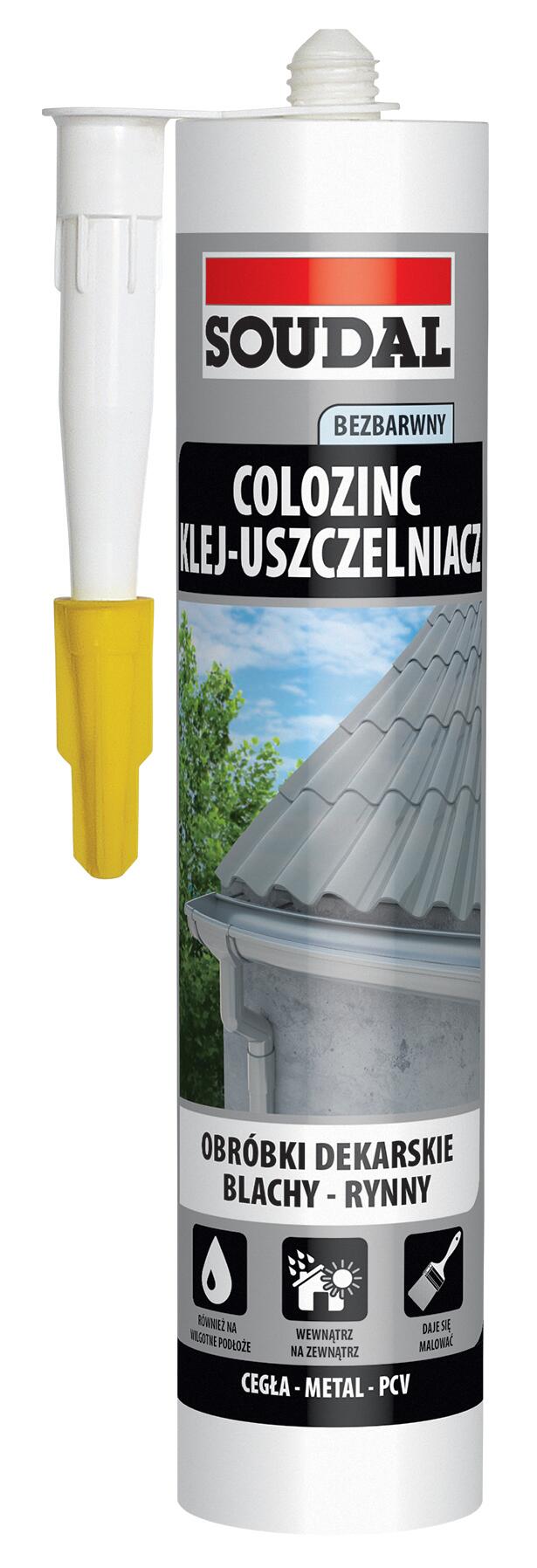 Klej do blach Soudal Colozinc 290ml