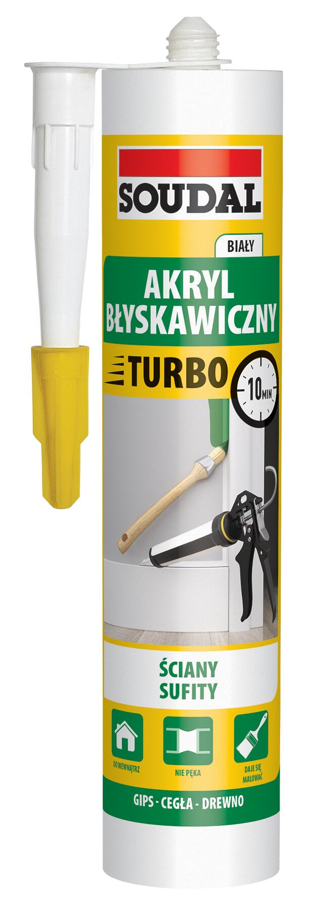 Akryl błyskawiczny Soudal biały 280ml