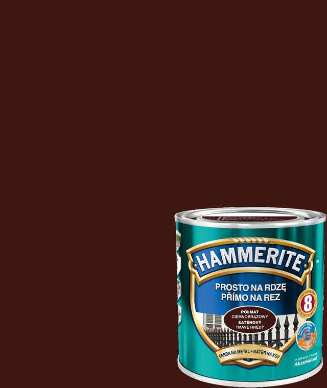 Farba antykorozyjna Hammerite ciemnobrązowy półmat 0,7l