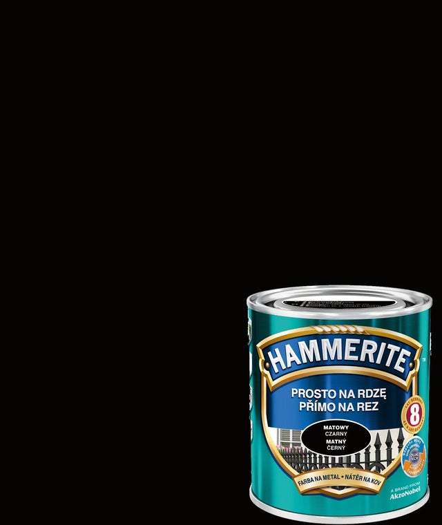 Farba antykorozyjna Hammerite czarny mat 0,7l