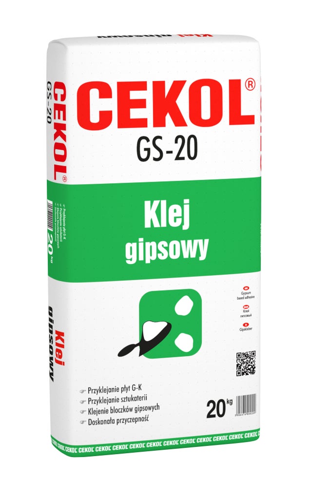 Klej gipsowy Cekol GS-20 20 kg