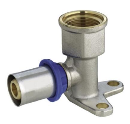Pex Kolano zaciskowe naścienne 20 mm x 1/2