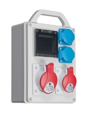 Rozdzielnica R-BOX 240 16A 3P+N+Z 400V, 32A 3P+N+Z 400V, 2x250V + zabezpieczenia - 2