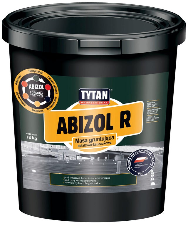 Masa gruntująca asfaltowo-kauczukowa Tytan Abizol R 18 kg