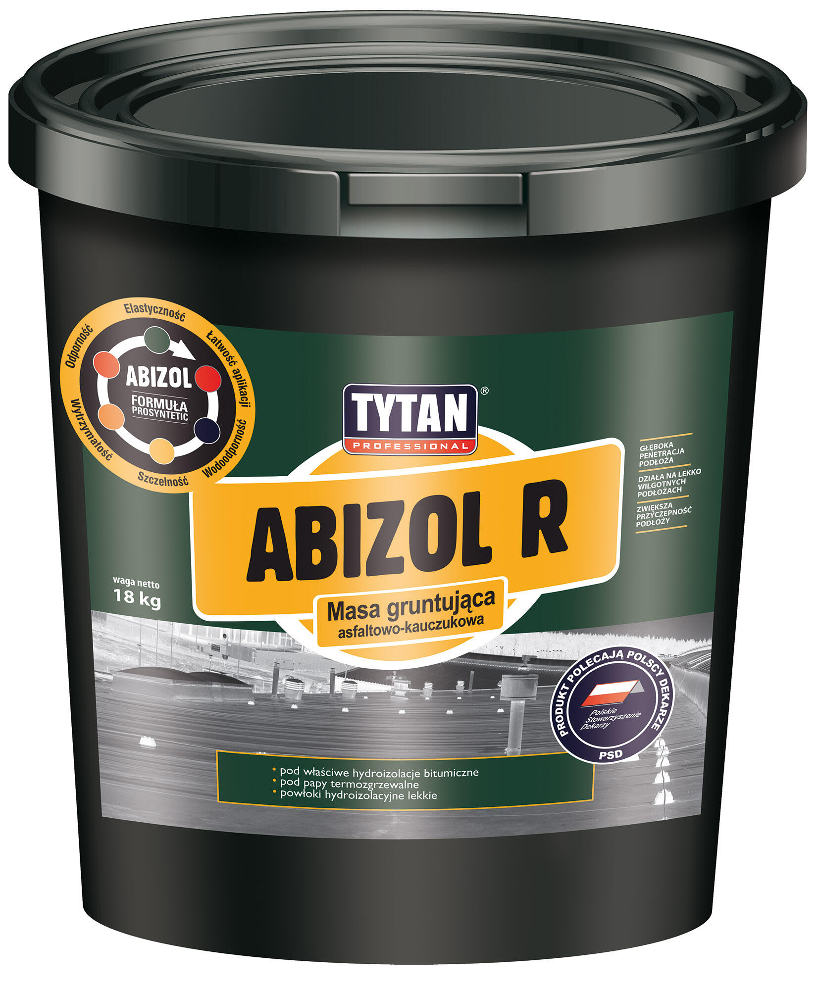 Masa gruntująca asfaltowo-kauczukowa Tytan Abizol R 18 kg - 2