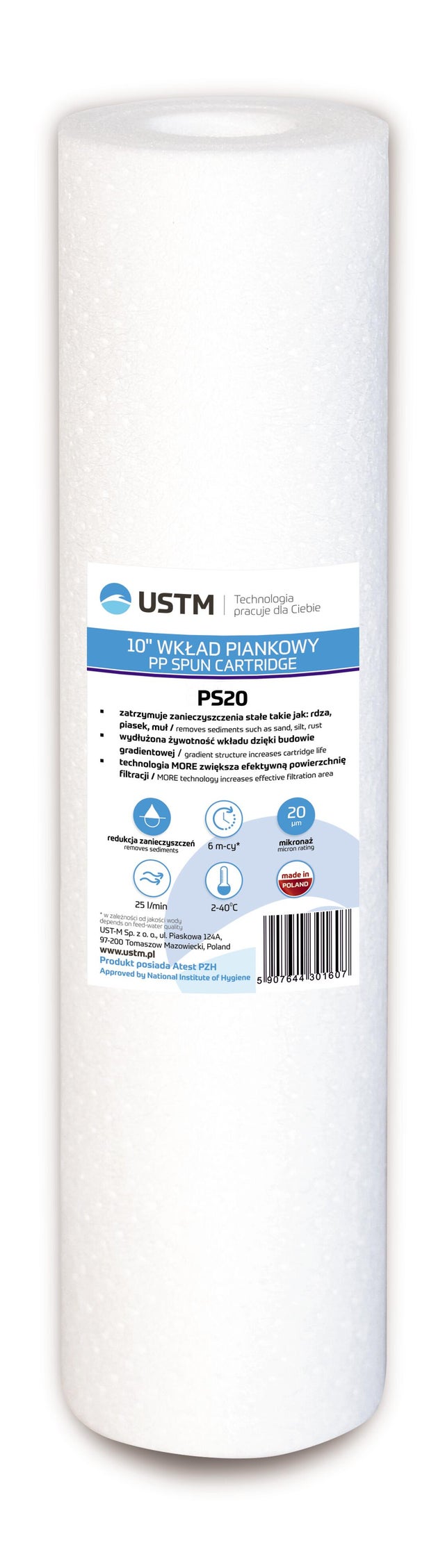 Wkład piankowy 20 mikron 10