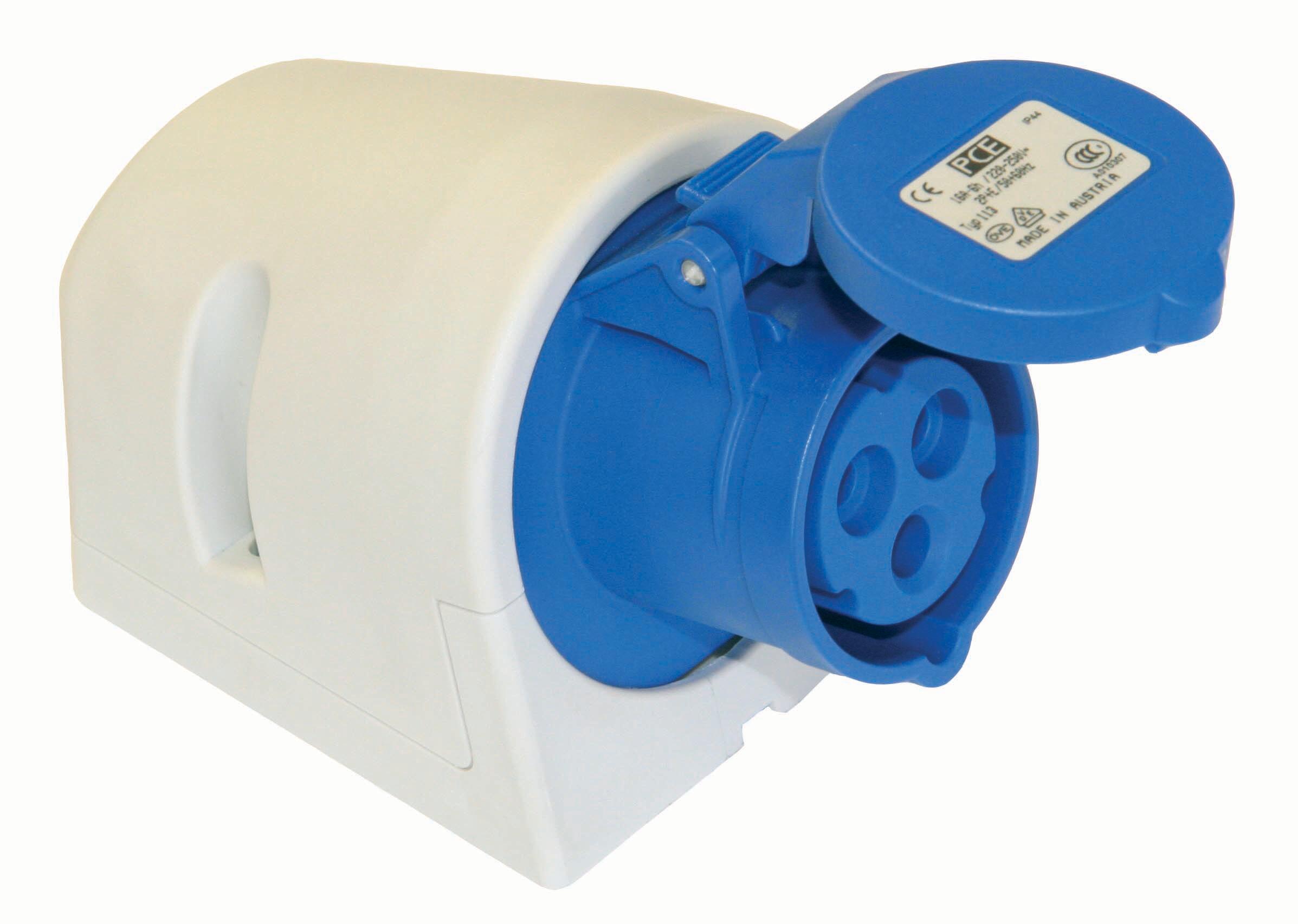 Gniazdo stałe 16A 2P+Z 230V IP44 PCE - 2
