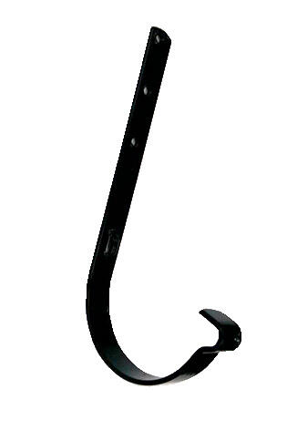 Hak rynnowy długi G125, brązowy metal Scala Plastics