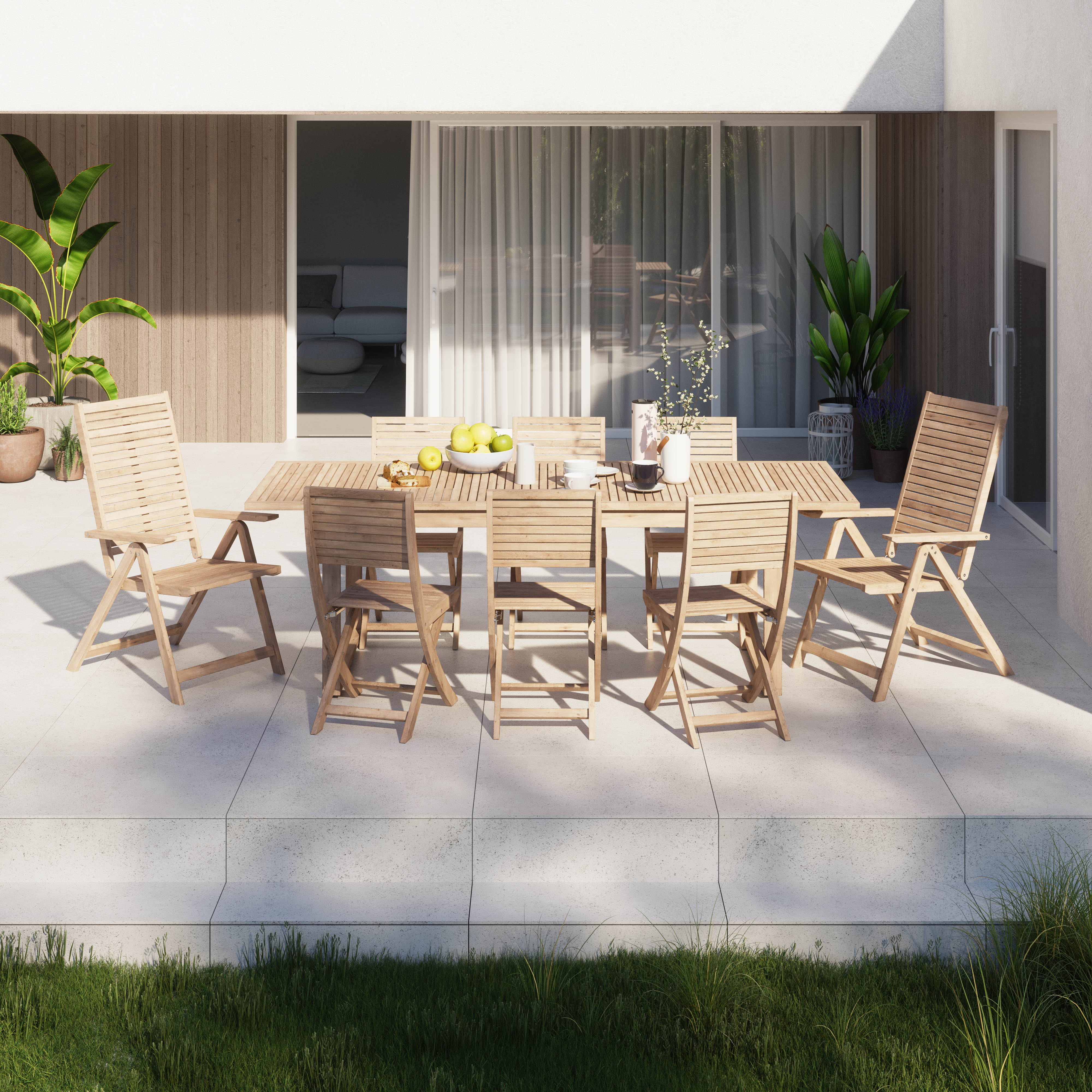 MESA EXT MAD NATERIAL SOLIS 151/199X90CM - 1