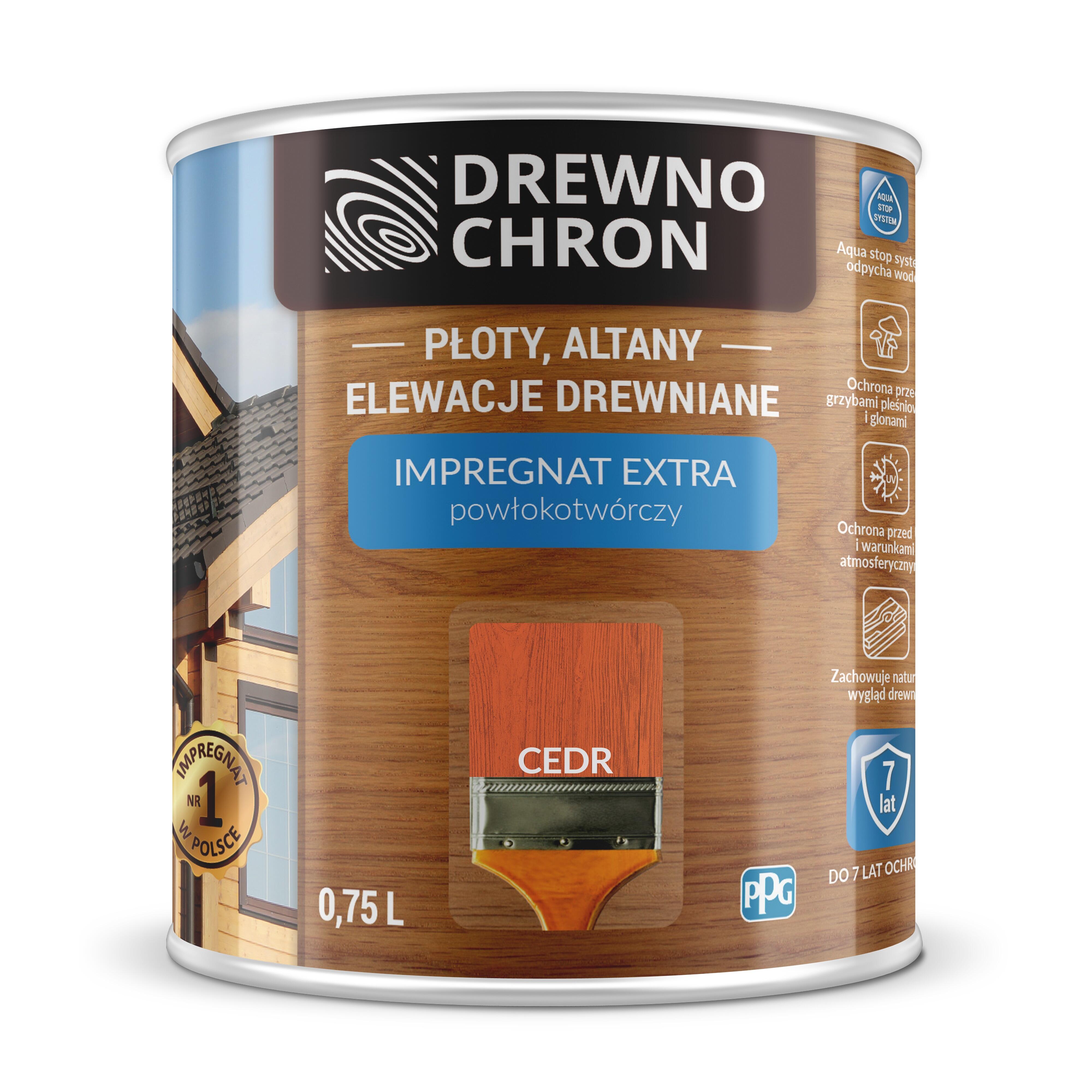 Impregnat Drewnochron Extra cedr 0,75l - 2
